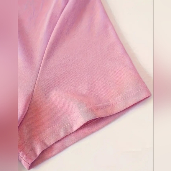 Cat Print Casual T-Shirt, Round Neck - Picture 3 of 6